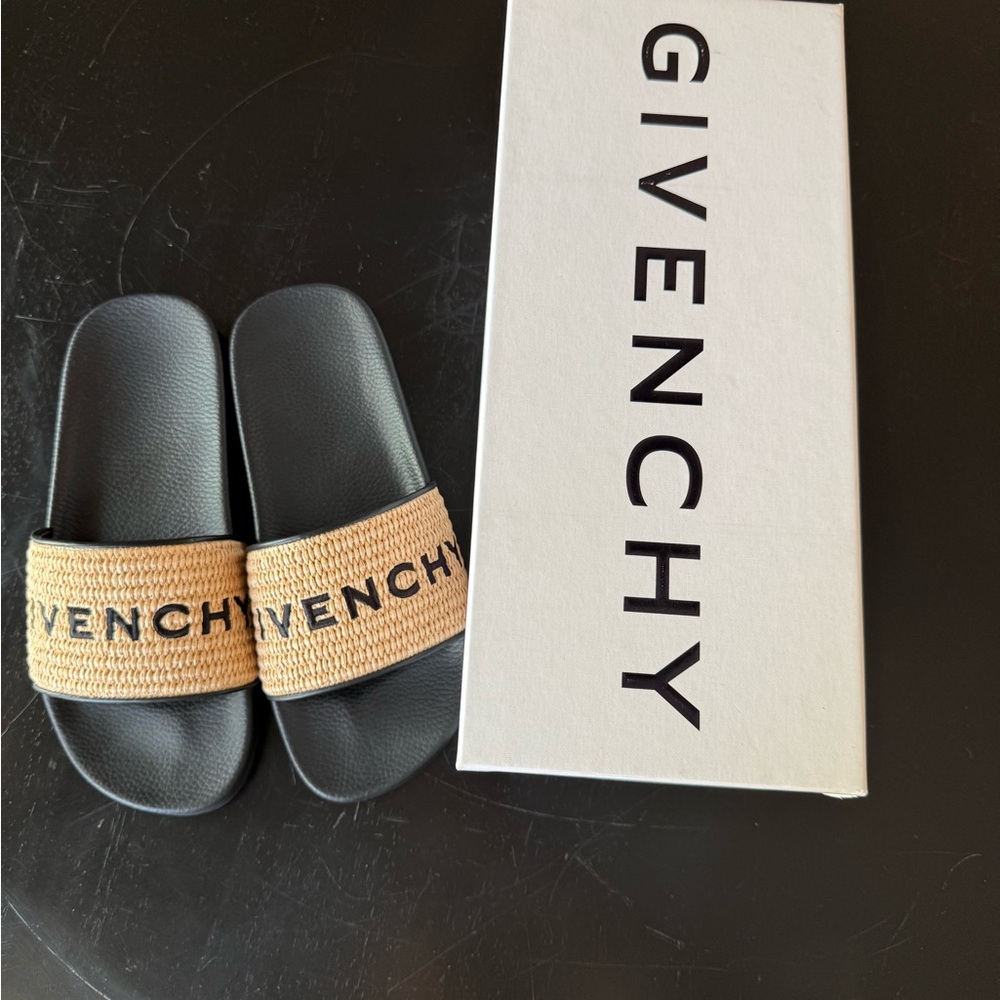 Givenchy Raffia Slide Sandals - Picture 3 of 5